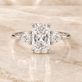The Eveline Radiant Diamond Ring in white gold